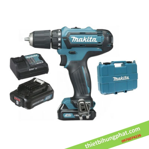 Máy khoan, vặn vít dùng pin Makita DF331DSYE (kèm 2 pin 1.5Ah   sạc)