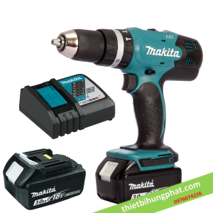 Máy khoan búa, vặn vít dùng pin Makita DHP453SYE (kèm 2 pin 1.5Ah   sạc)