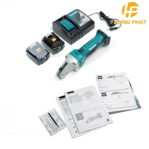 Máy cắt kim loại thẳng dùng pin Makita DJS161RFE (kèm 2 pin 3.0AH + sạc nhanh)