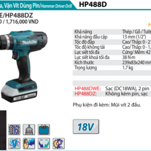 Máy bắt vít dùng pin Makita TD002G (BL)(40V MAX)
