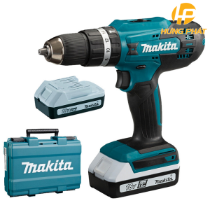 Máy Khoan búa, vặn vít dùng pin Makita HP488DWAE (Sạc DC18WA, 2 pin 2.0Ah (BL1820G))