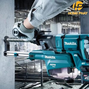 Máy khoan bê tông dùng pin Makita HR007GM201 (40V Max)(kèm 02 pin 4.0Ah + sạc nhanh)