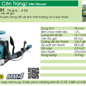 Máy phun khử khuẩn chạy xăng Makita PM7650H