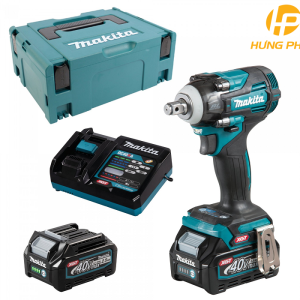 Máy siết bu lông dùng pin Makita TW004GD201 (Sạc nhanh(DC40RA), 2 pin 2.5Ah(BL4025))