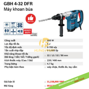 Máy khoan bê tông Bosch GBH 4-32DFR