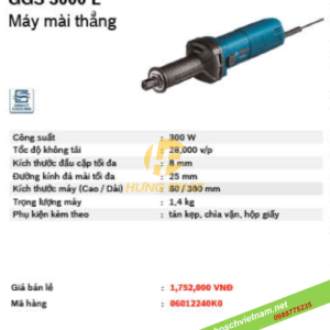 Máy mài thẳng Bosch GGS 3000L