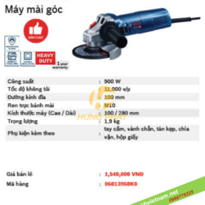 Máy mài cầm tay Bosch GWS 900-100