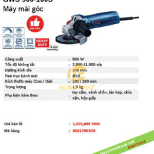 Máy mài cầm tay Bosch GWS 900-100S
